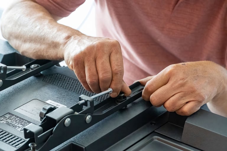Professional TV installation with cable management